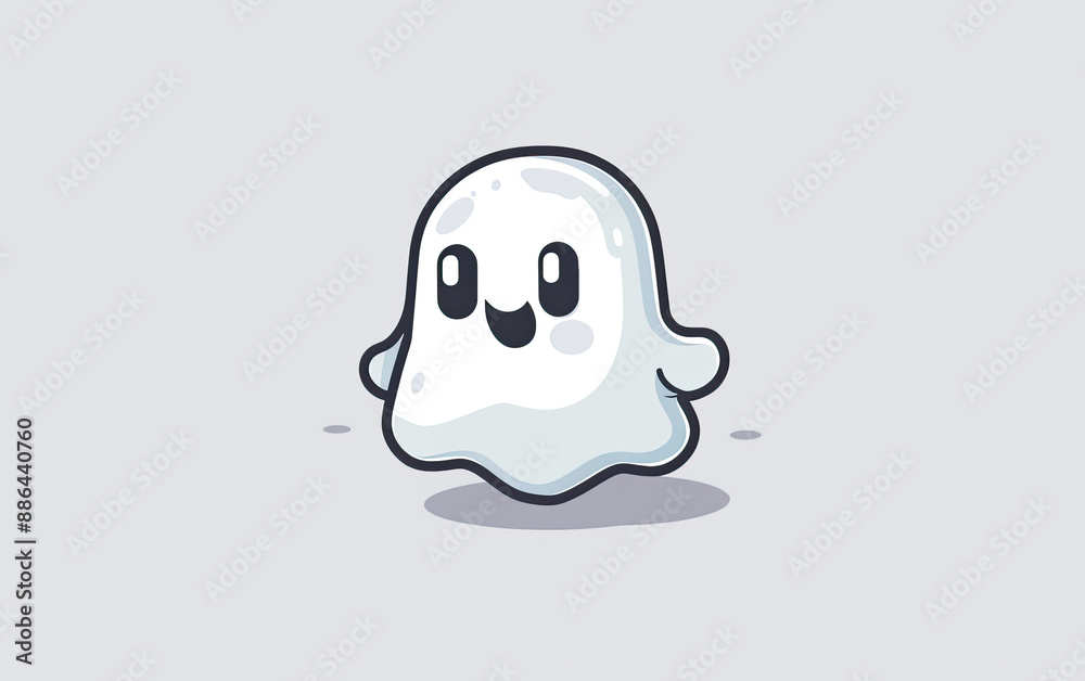 cute ghost kid vector logo, minimal logo, icon, illustration design cute ghost kid vector logo, minimal logo, icon, illustration design