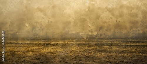 Abstract steppe landscape w...