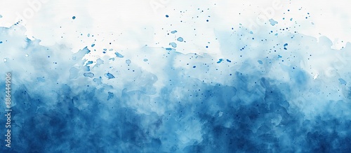 Blue watercolor background ...