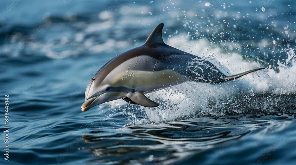 Fototapeta premium dolphin jumping out of water