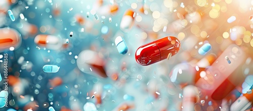 Abstract pill background de...