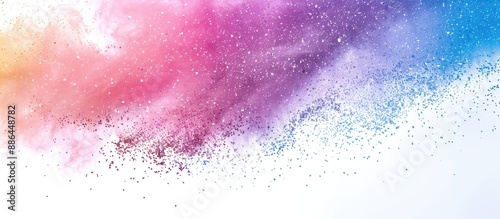 Color powder explodes creat...