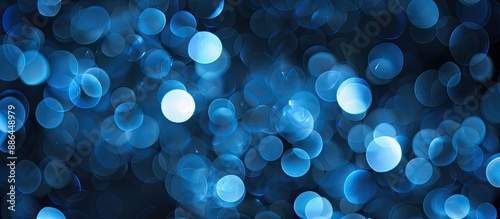 A blue blurred bokeh effect...