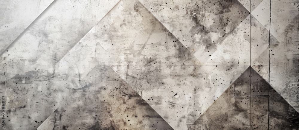 Fototapeta premium A retro art pattern background with a vintage or grungy look featuring natural cement texture as the main design element against a wall with copy space image
