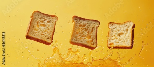 Toast slices popping out of...