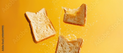 Toast slices popping out of...