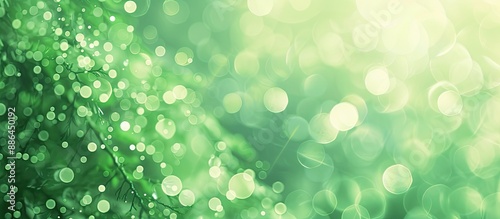 Soft green bokeh lights ill...