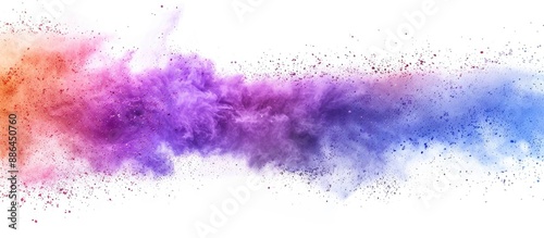 Vibrant multicolored powder...