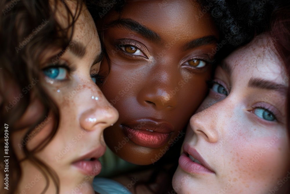 Portrait of women who are diffrent races and ethnicties. Diversity among people. Generative Ai Portrait of women who are diffrent races and ethnicties. Diversity among people. Generative Ai