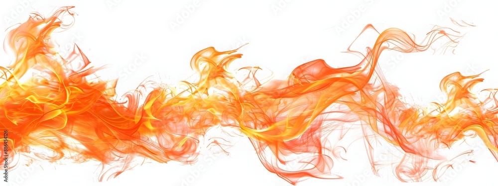 Flame of fire isolated on white background, png clipart Stock ...