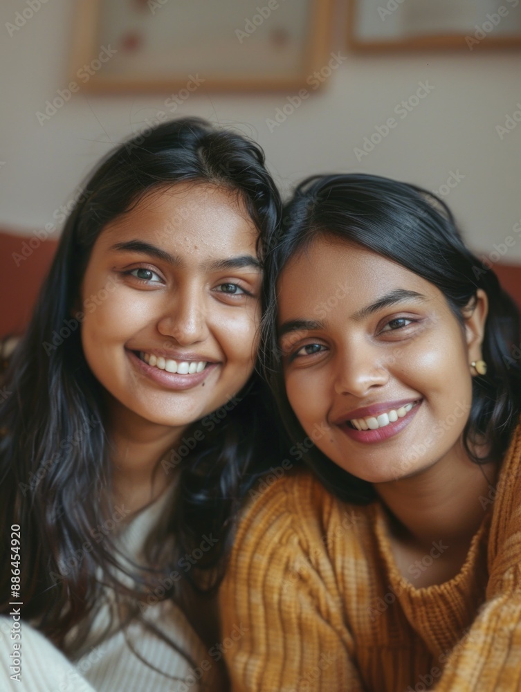 Friendly and smiling women sharing a moment together, great for social media or advertising Friendly and smiling women sharing a moment together, great for social media or advertising