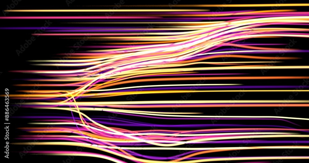 light trails with motion blur effect, long time exposure. Isolated on black light trails with motion blur effect, long time exposure. Isolated on black