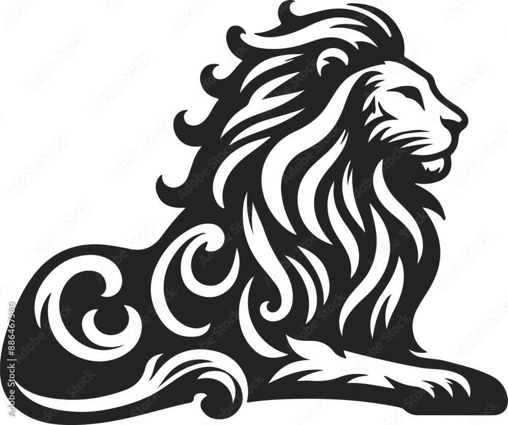 Lion head vector logo design, Lion head vector logo design,