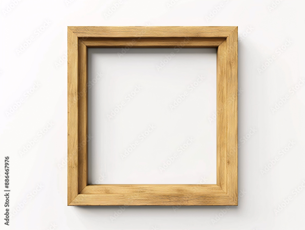 a wooden frame on a white background a wooden frame on a white background