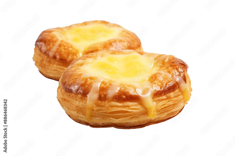 Golden Pastry Delights With Creamy Filling on a White or Clear Surface PNG Transparent Background Golden Pastry Delights With Creamy Filling on a White or Clear Surface PNG Transparent Background