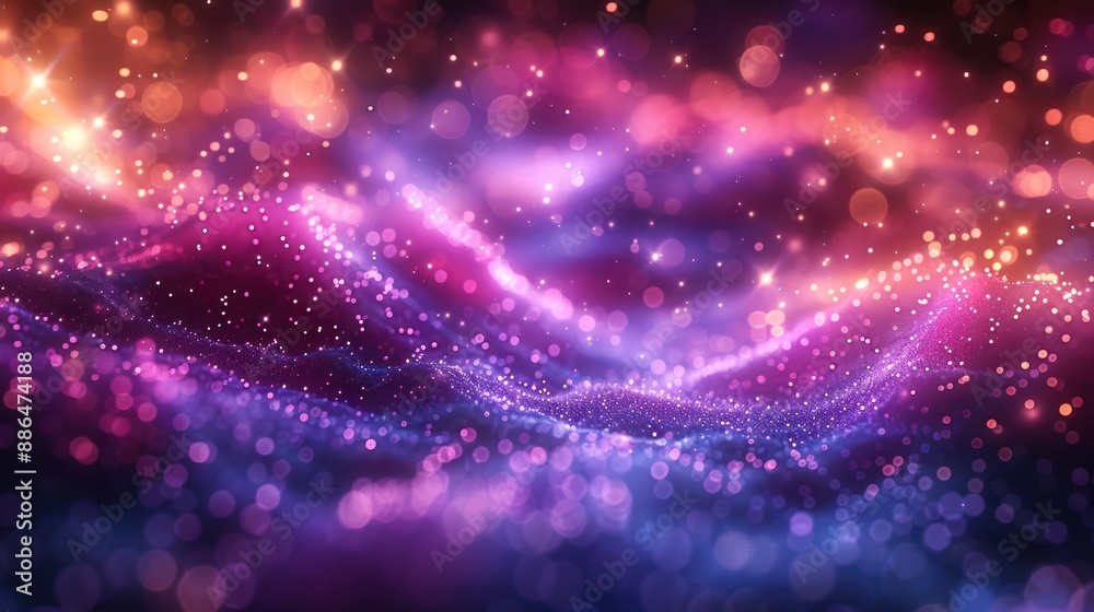 Fototapeta premium Abstract Purple and Orange Lights
