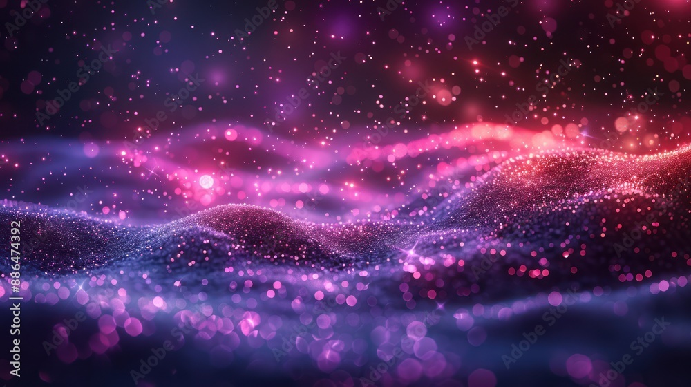 Purple and Red Sparkling Bokeh Background Purple and Red Sparkling Bokeh Background