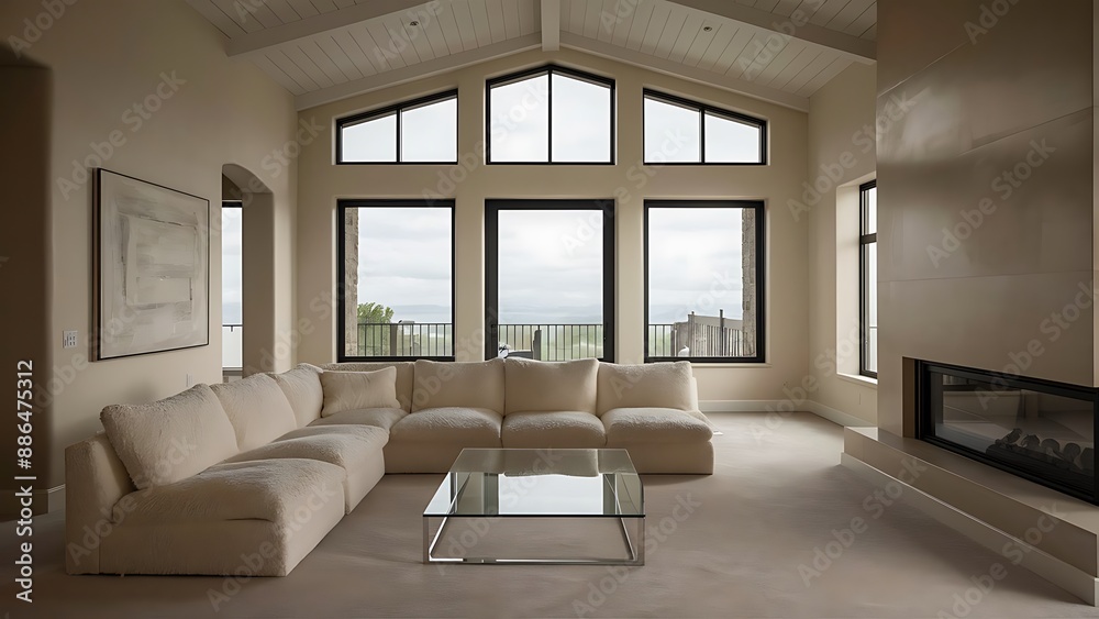 Fototapeta premium Empty living room