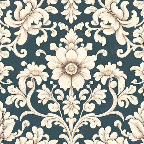 seamless pattern with flowers