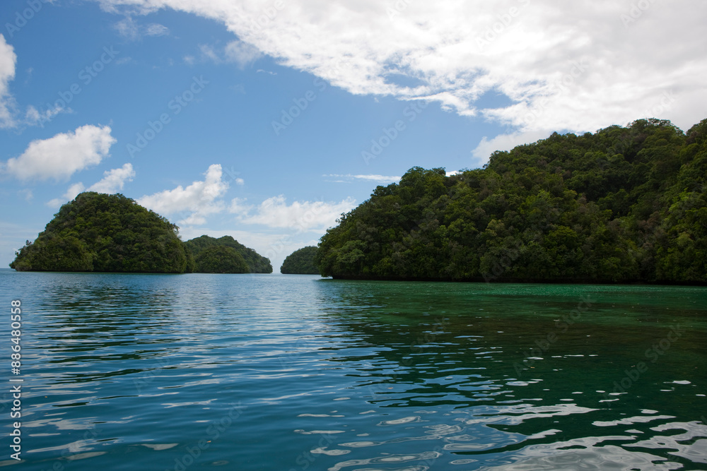 Palau landscape on a sunny autumn day Palau landscape on a sunny autumn day