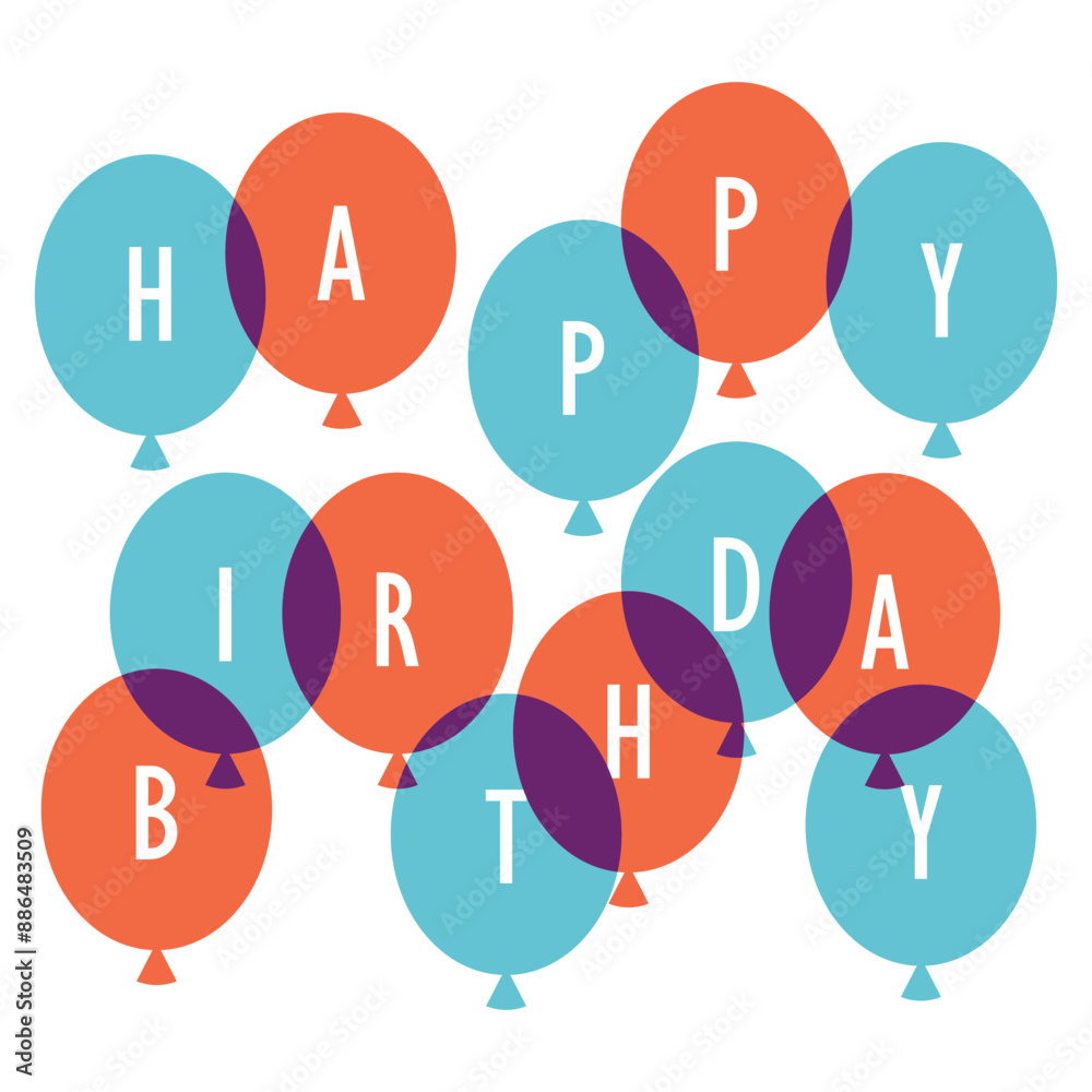 birthday party balloons with happy birthday text,colorful vector illustration isolated on white background, design for birthday greeting cards,wallpaper,poster,print,decoration birthday party balloons with happy birthday text,colorful vector illustration isolated on white background, design for birthday greeting cards,wallpaper,poster,print,decoration