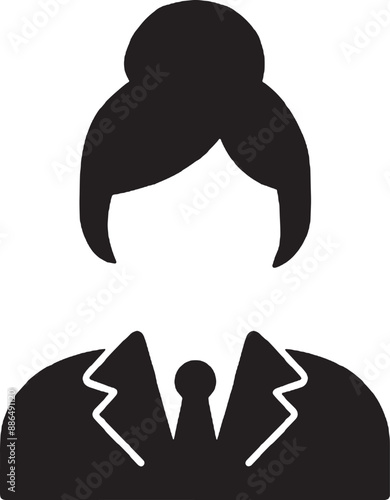 illustration of a schoolgirl sillhouttee