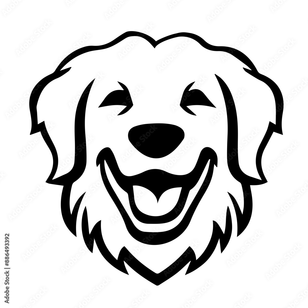 Golden Retriever Dog SVG vector transparent background PNG clipart Golden Retriever Dog SVG vector transparent background PNG clipart