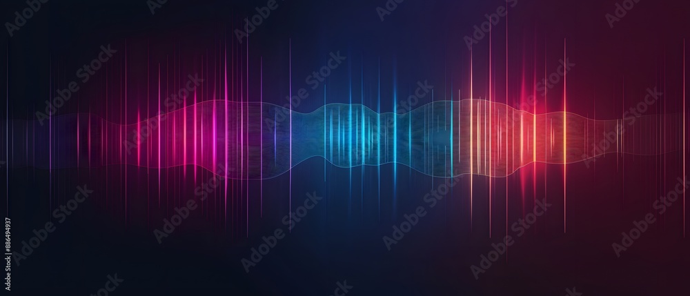 Abstract background with glowing blue and pink lines. Abstract background with glowing blue and pink lines.