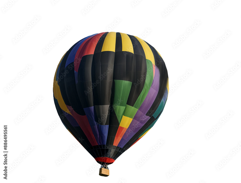 Obraz premium Hot air balloon isolated on white background