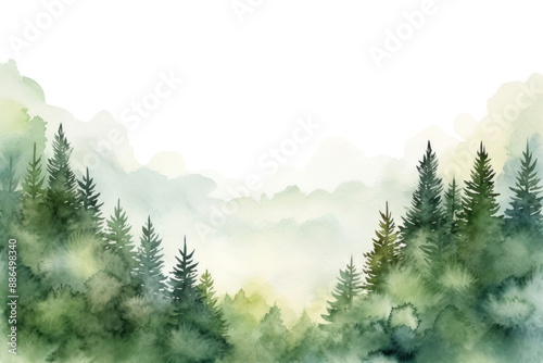 Fototapeta Naklejka Na Ścianę i Meble -  PNG Forest landscape outdoors nature.