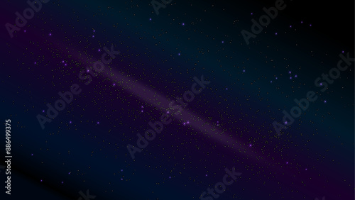 Background with stars.Deep space nebula and glowing stars cluster in universe. Vector illustration Golden luxury glitter background confetti for celebration. 