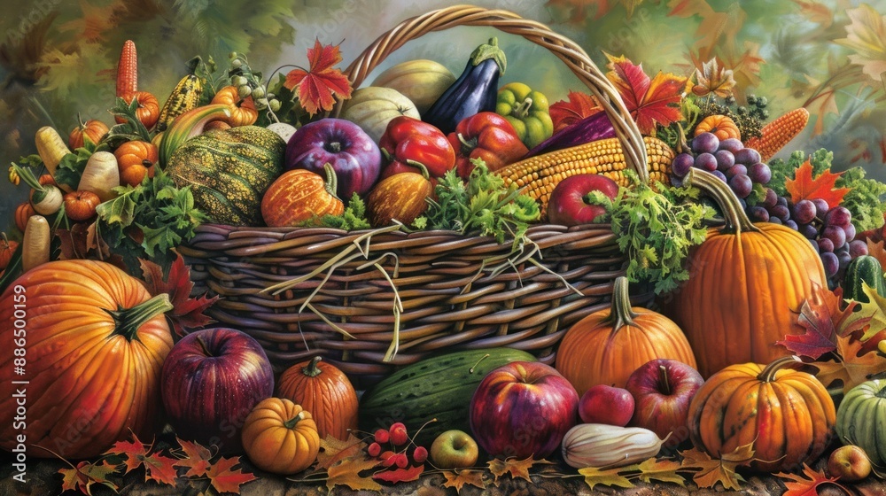 Autumn Harvest: A Basket of Bounty Autumn Harvest: A Basket of Bounty
