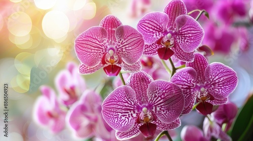 An elegant orchid display, highlighting the intricate beauty and popularity of these exotic flowers around the world.