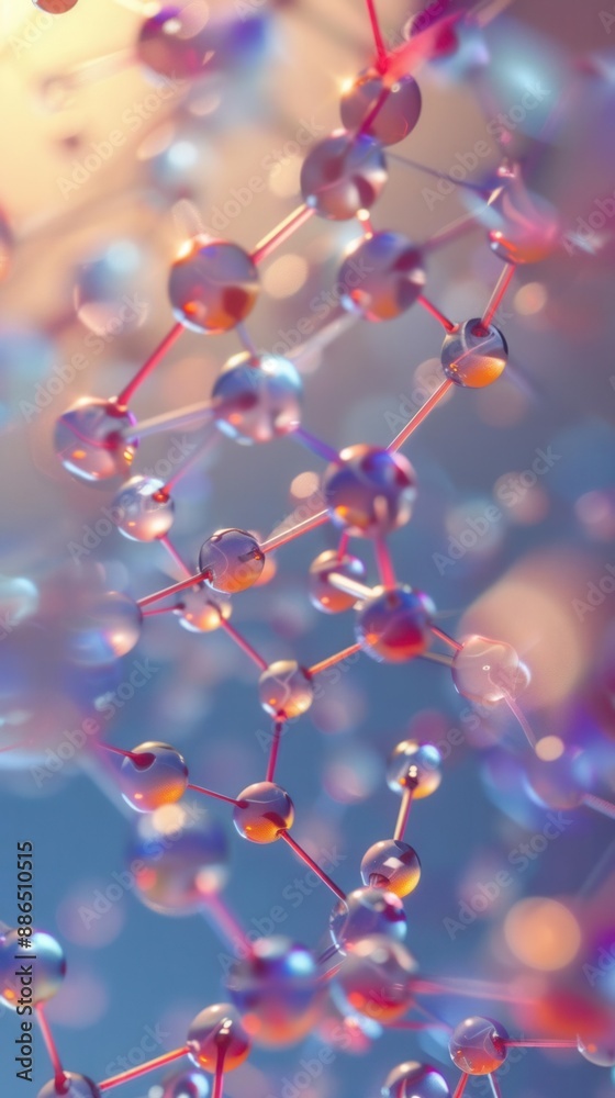 Representation of atoms in a catalyst surface Representation of atoms in a catalyst surface