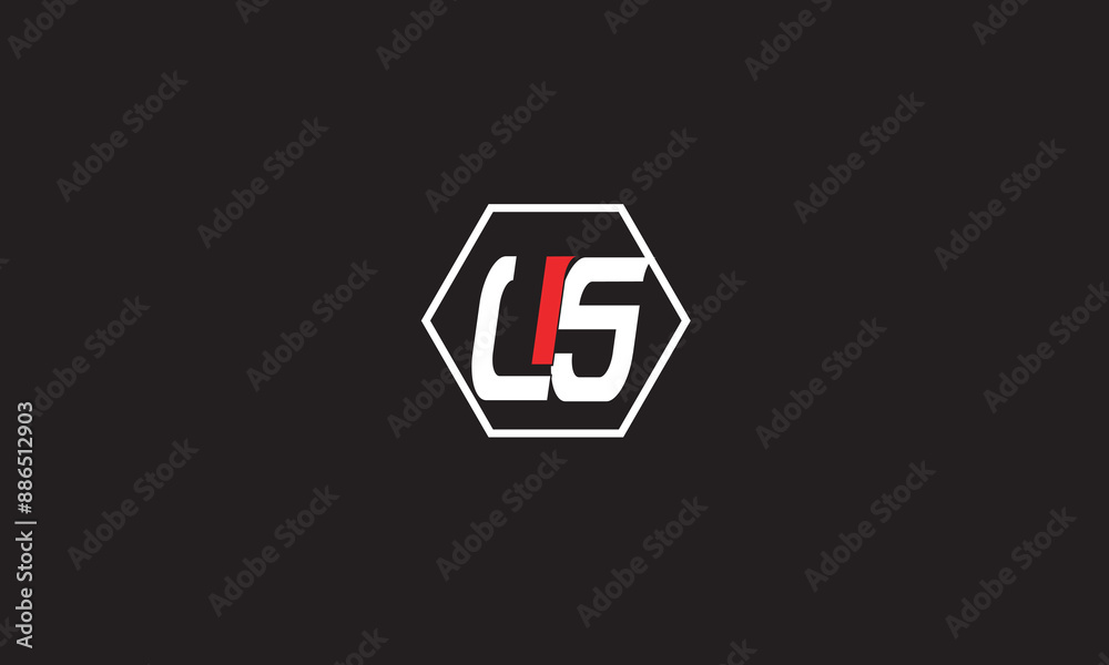 US, SU , U , S , Abstract Letters Logo Monogram US, SU , U , S , Abstract Letters Logo Monogram