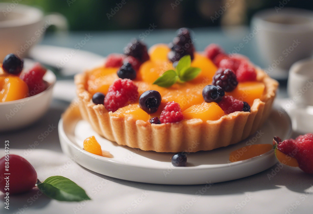 gorgeous fruit tart with a glossy apricot glaze gorgeous fruit tart with a glossy apricot glaze