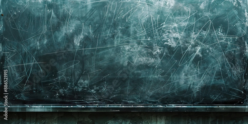 Erased Lines: A chalkboard once filled with battle plans, now blank and eerie. © Lila Patel