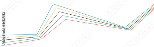Olympic games straight lines, game line, modern, design vector illustration.	