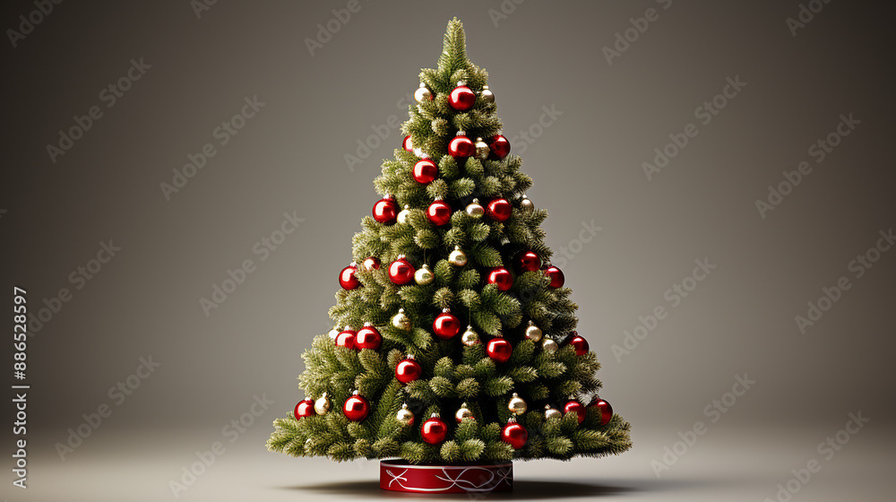 3d christmas tree photo made with generative ai 3d christmas tree photo made with generative ai