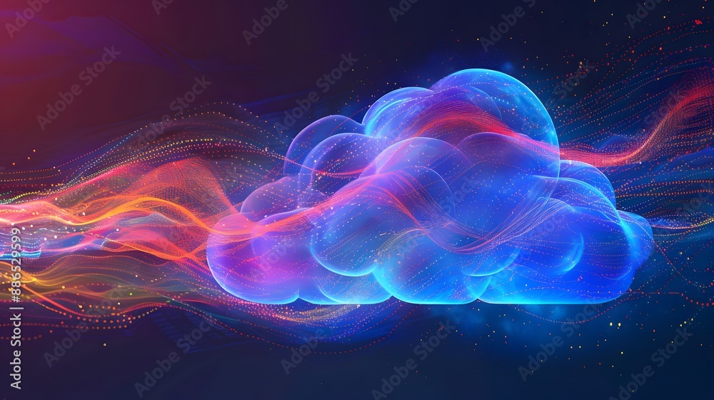 A colorful image of cars and clouds with a futuristic feel. The cars are in different shapes and sizes, and the clouds are scattered throughout the sky. Scene is one of excitement and innovation A colorful image of cars and clouds with a futuristic feel. The cars are in different shapes and sizes, and the clouds are scattered throughout the sky. Scene is one of excitement and innovation