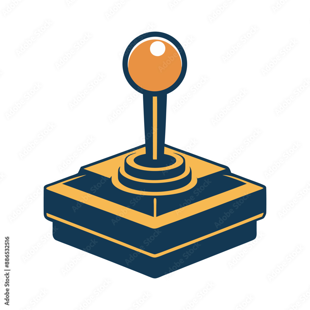 Joystick Flat Illustration Vector Joystick Flat Illustration Vector
