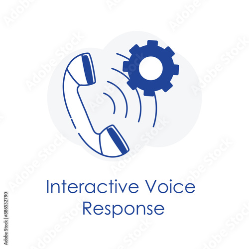  Interactive Voice Response (IVR) icon with editable stroke.