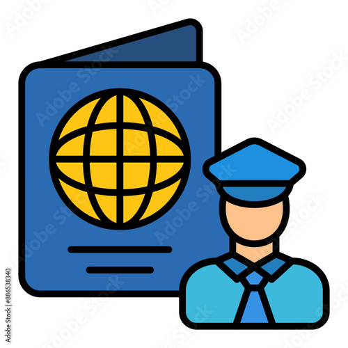 Passport control Icon