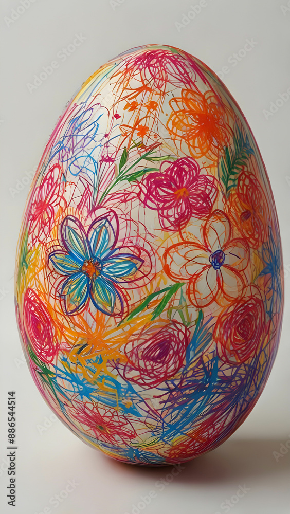 Ethnic Floral art on Eggs Ethnic Floral art on Eggs
