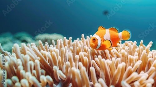 Coral reef with vibrant marine life, ecosystems, ocean conservation