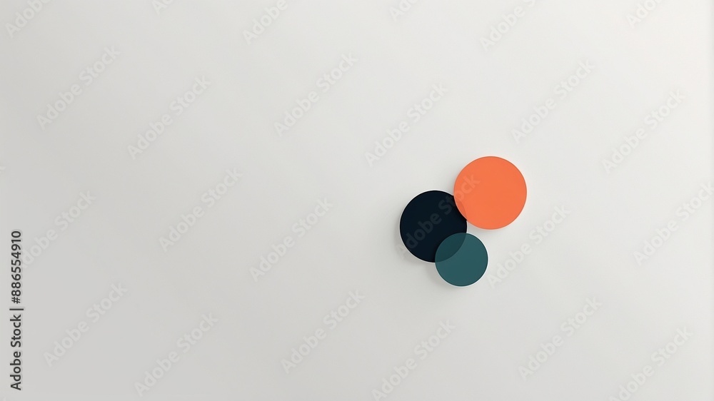 three circles on a white background. sample three circles on a white background. sample