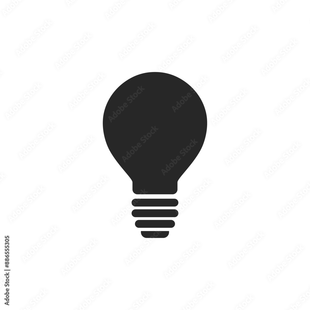 Black lamp icon. Light bulb icon vector. idea symbol. Black lamp icon. Light bulb icon vector. idea symbol.
