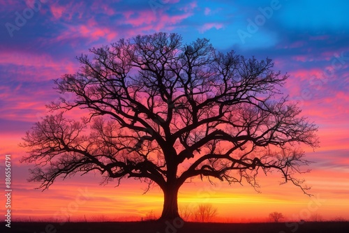 Majestic Tree at Sunset