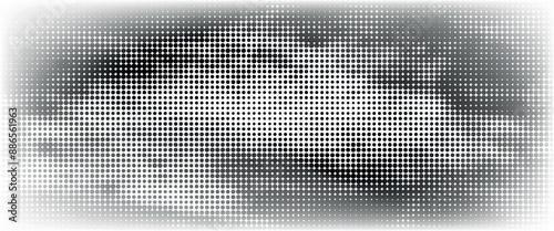Background with monochrome dot texture. Polka dot pattern template. Background with black dots - stock vector dots basic background dots