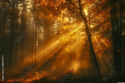 Golden Forest Sunrise